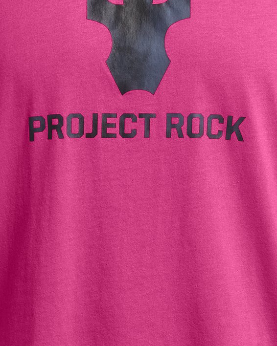 Men's Project Rock Payoff Graphic Short Sleeve, Pink, pdpMainDesktop image number 2