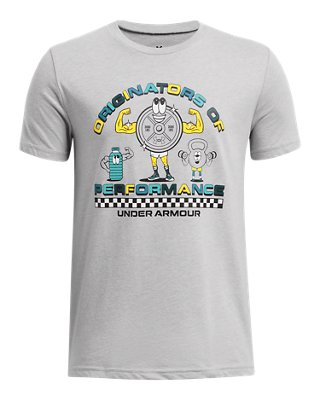 Under Armour Boys' UA Plate Illustration Short Sleeve