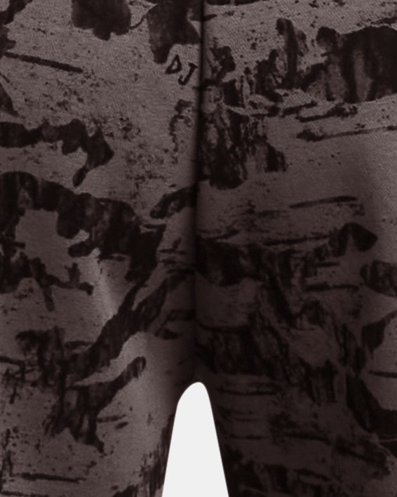 Men's Project Rock Essential Fleece Printed Shorts, Brown, pdpMainDesktop image number 5
