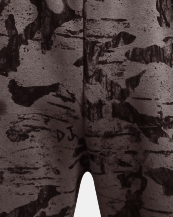 Shorts Project Rock Essential Fleece Printed da uomo, Brown, pdpMainDesktop image number 4