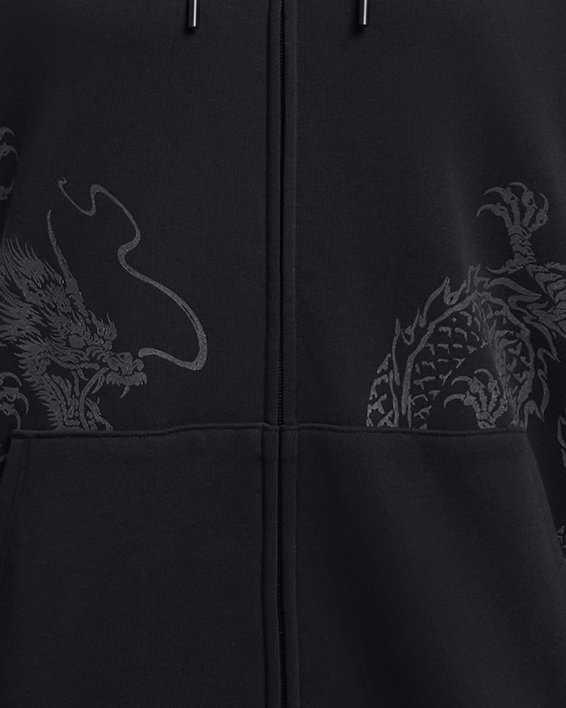 เสื้อฮู้ดซิปเต็มตัว UA Lunar New Year Future Dragon สำหรับผู้หญิง in Black image number 0