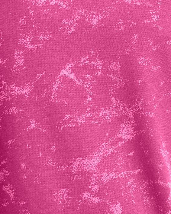 Men's Project Rock Terry Printed Crew in Pink image number 3