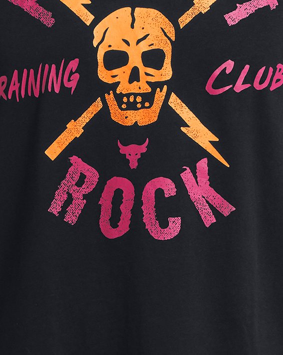 Herenshirt Project Rock TC Heavyweight Graphic met korte mouwen, Black, pdpMainDesktop image number 2