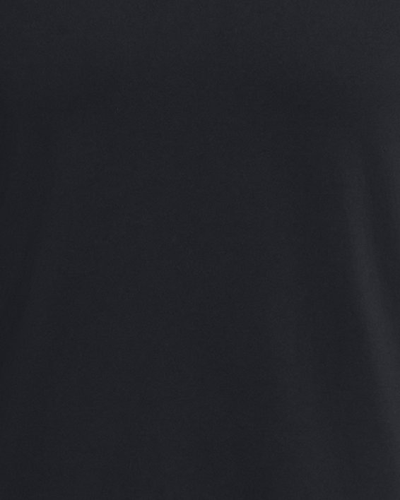 Men's HeatGear® Fitted Graphic Short Sleeve, Black, pdpMainDesktop image number 2