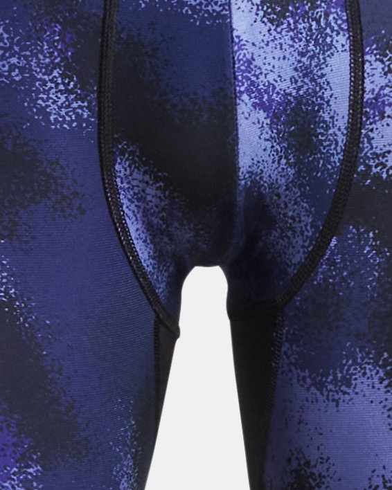 Men's HeatGear® Printed Long Shorts, Purple, pdpMainDesktop image number 4