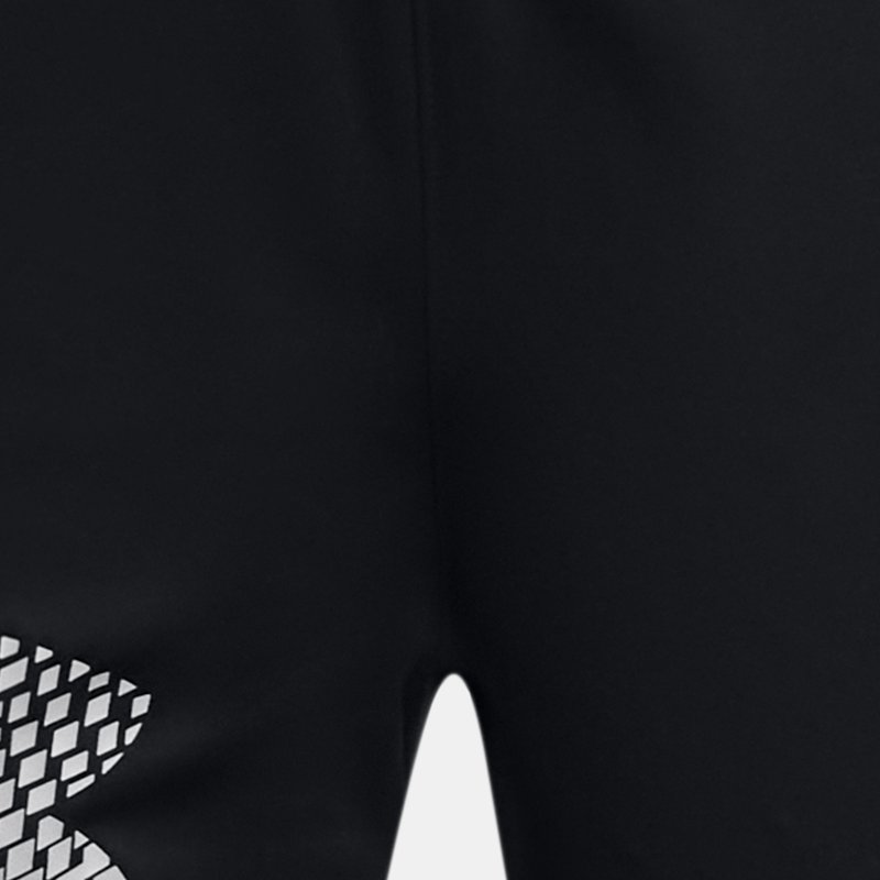 Boys' Under Armour Tech™ Logo Shorts Black / Mod Gray YXS (122 - 127 cm)