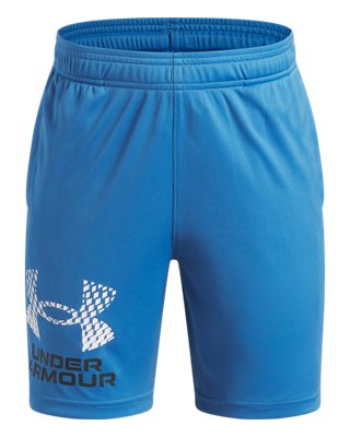 Under Armour Boys Blue Tech™ Logo ' Shorts Aegean / White Ysm (50 - 54 In)