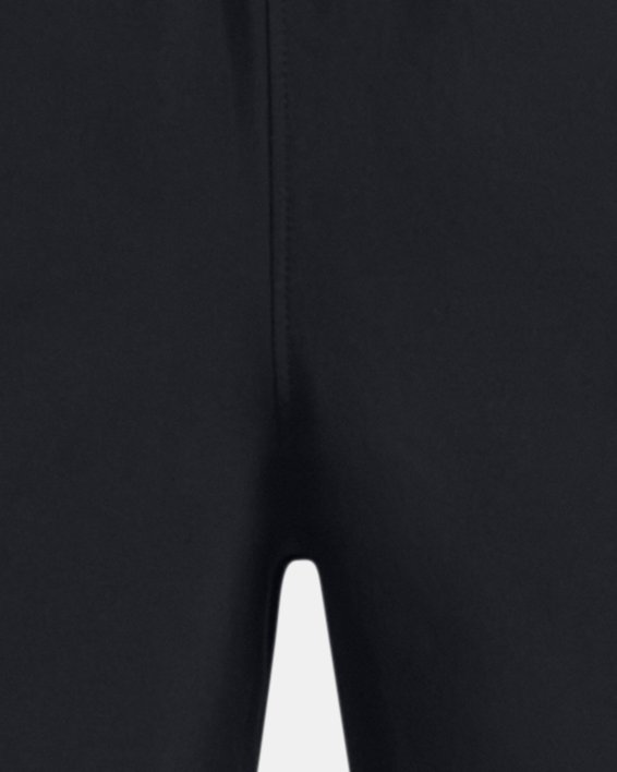 กางเกงขาสั้น UA Woven Wordmark สำหรับเด็กผู้ชาย in Black image number 0