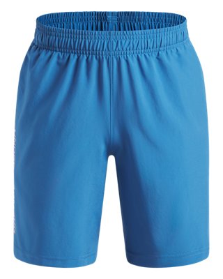 Under Armour Boys Blue Tech™ Woven Wordmark ' Shorts Aegean / White Ymd (54 - 59 In)