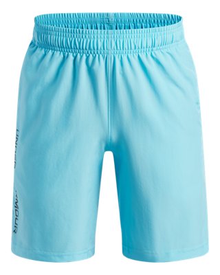 Under Armour Boys Blue Tech™ Woven Wordmark ' Shorts Fresco / Black Ylg (59 - 63 In)