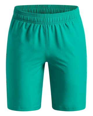 Under Armour Tech™ Woven Wordmark Shorts für Jungen Geode Grün / Schwarz YXS (122 - 127 cm)