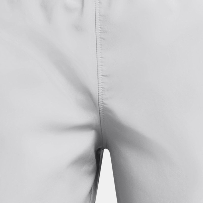 Shorts Under Armour Woven 2-in-1 Mod Grijs / Zwart / Zwart YXS (122 - 127 cm)