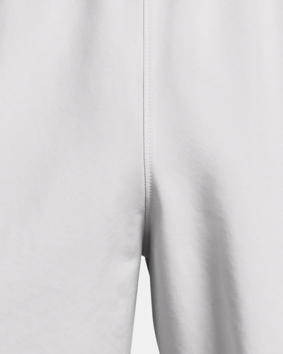 男士UA Woven Wordmark短褲 in Gray image number 4