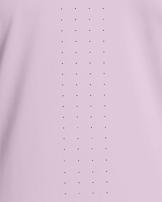 女士UA Launch Elite短袖T恤 in Purple image number 4