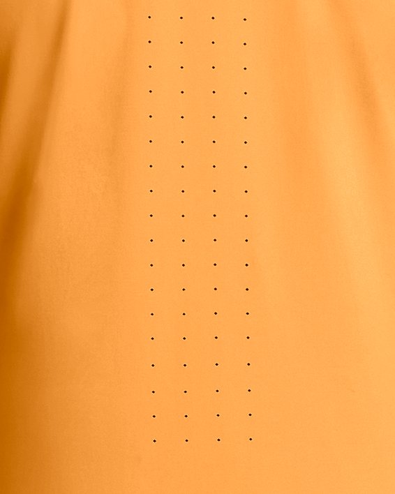 Haut à manches courtes UA Launch Elite pour femme, Orange, pdpMainDesktop image number 4