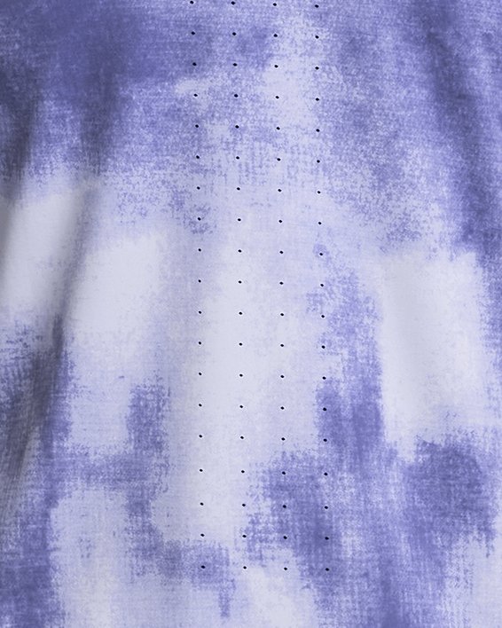Women's UA Launch Elite Printed Short Sleeve, Purple, pdpMainDesktop image number 4
