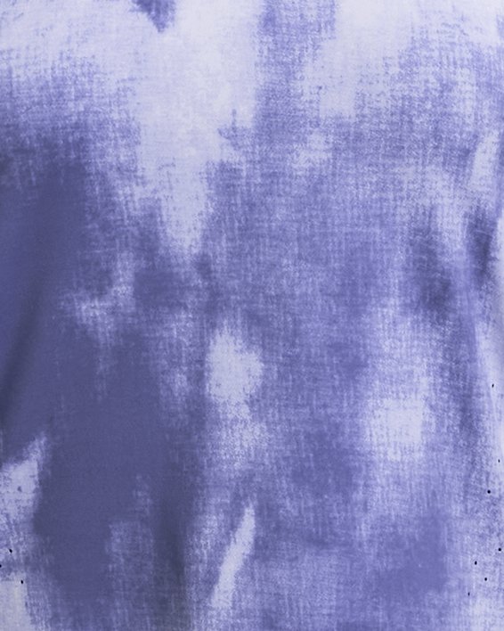 Haut à manches courtes imprimé UA Launch Elite pour femme, Purple, pdpMainDesktop image number 3