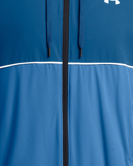Men's UA Zone Woven Jacket, Blue, pdpMainDesktop image number 2
