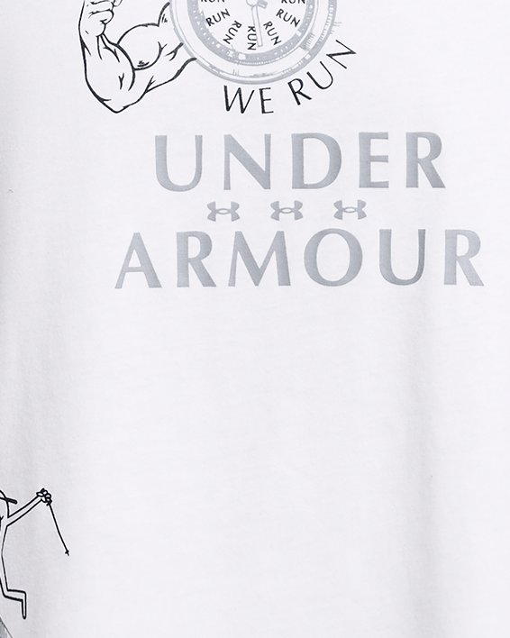 Camiseta sin mangas UA Launch para hombre, White, pdpMainDesktop image number 2
