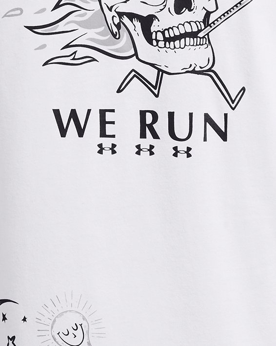 Camiseta de manga corta UA Launch para hombre, White, pdpMainDesktop image number 3