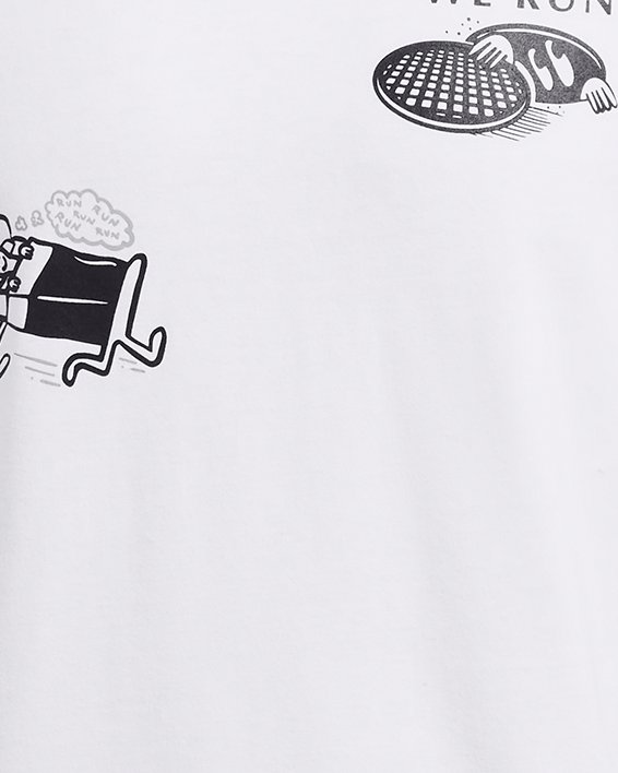 Camiseta de manga corta UA Launch para hombre, White, pdpMainDesktop image number 2