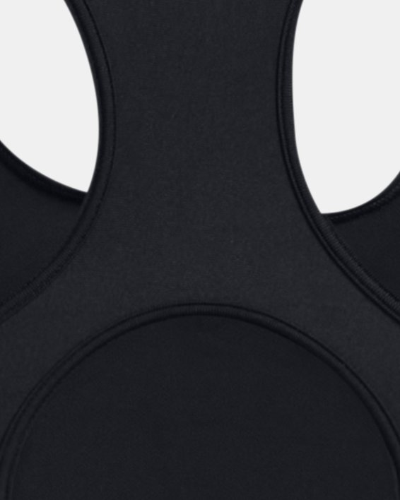 Women's HeatGear® Armour Mid Branded Sports Bra, Black, pdpMainDesktop image number 10
