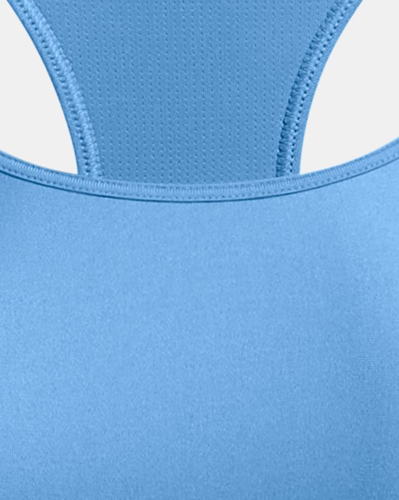 HeatGear® Armour Mid Sport-BH mit Branding für Damen, Blue, pdpMainDesktop image number 9