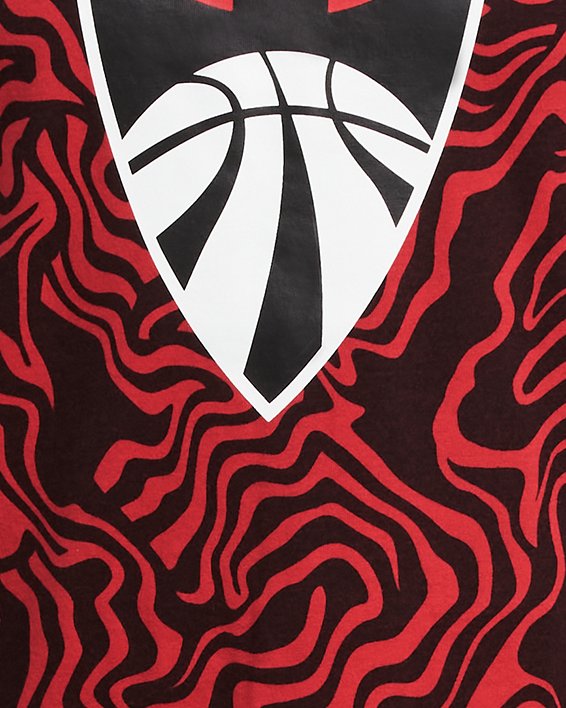 Boys' UA Basketball Shield Printed Short Sleeve
