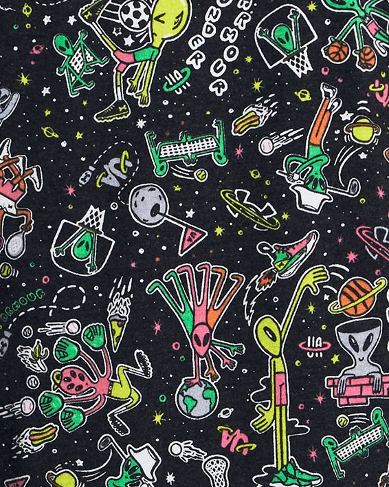 Boys' UA Out Of This World All Sports Short Sleeve in Black image number 1