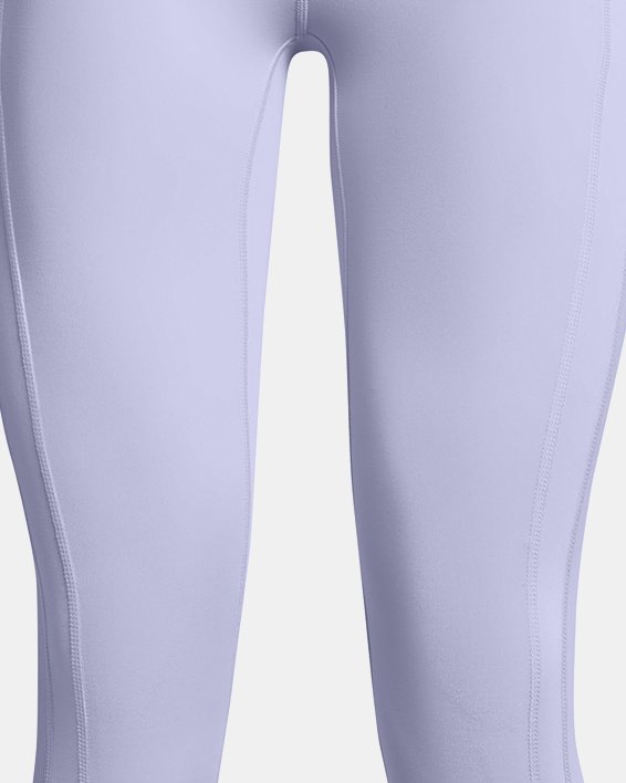 Women's UA Meridian Crossover Ankle Leggings, Purple, pdpMainDesktop image number 4