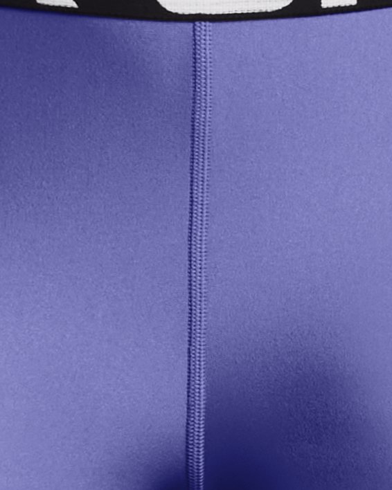 女士HeatGear®短褲 in Purple image number 4