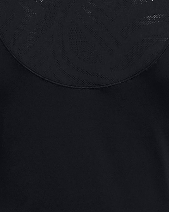 Women's UA Vanish Elite Vent Crop Short Sleeve in Black image number 5