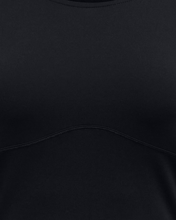 Women's UA Vanish Elite Vent Crop Short Sleeve in Black image number 4