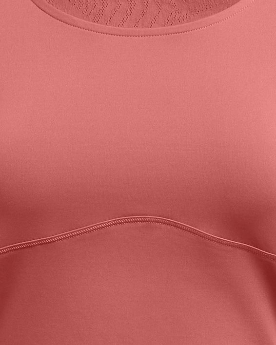 Women's UA Vanish Elite Vent Crop Short Sleeve in Red image number 4