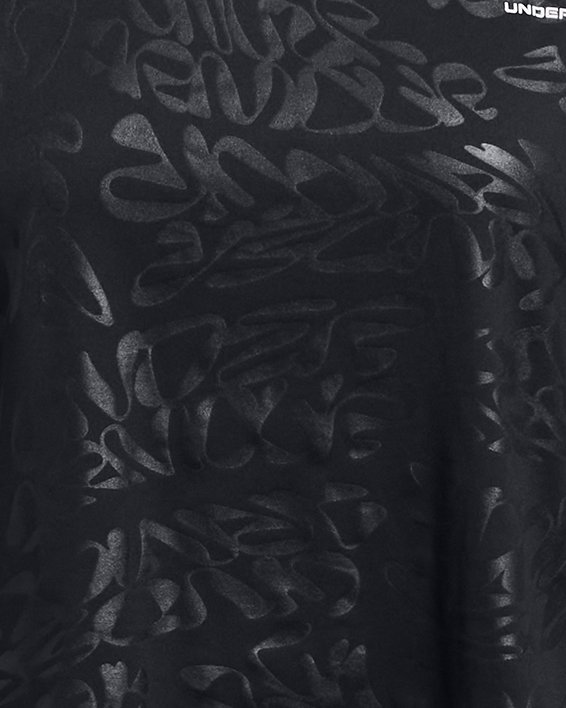 Damesshirt UA Vanish Energy Emboss Crop met korte mouwen, Black, pdpMainDesktop image number 2