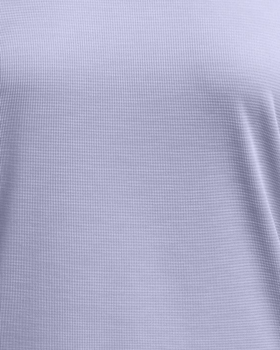 Damesshirt UA Tech™ Textured met korte mouwen, Purple, pdpMainDesktop image number 3