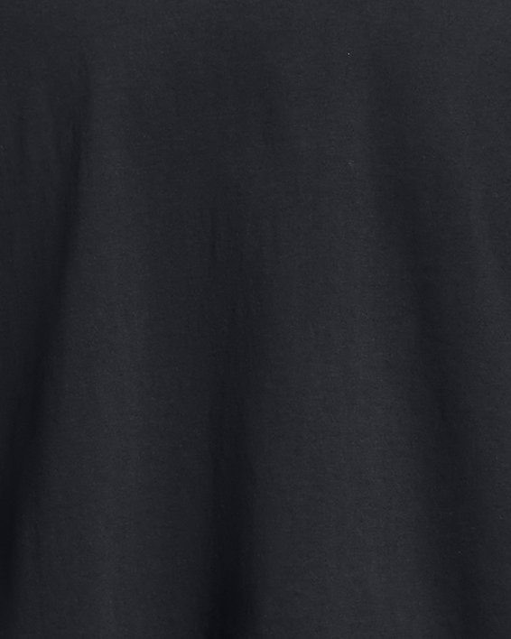 Camiseta de manga corta UA Campus Boxy Crop para mujer, Black, pdpMainDesktop image number 3