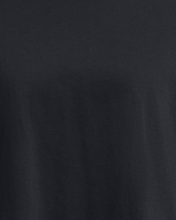 Camiseta de manga corta UA Campus Boxy Crop para mujer, Black, pdpMainDesktop image number 2