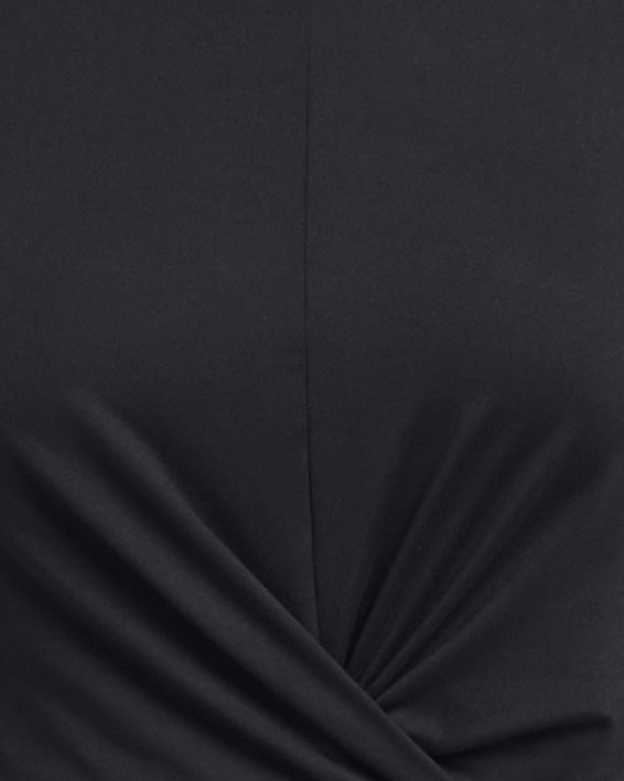 Women's UA Motion Crossover Crop Short Sleeve, Black, pdpMainDesktop image number 2