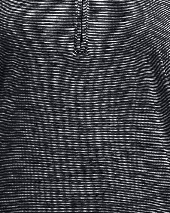 Damesshirt UA Tech™ Textured met korte rits, Black, pdpMainDesktop image number 3