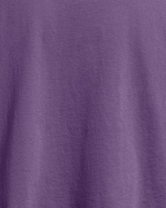 Women's UA Campus Boxy Crop Short Sleeve, Purple, pdpMainDesktop image number 3