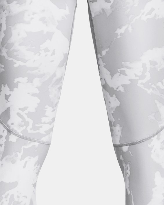 Men's HeatGear® Iso-Chill Printed Leggings in Gray image number 5