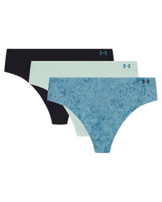 UA Pure Stretch Printed Women’s 3-Pack No Show Thong