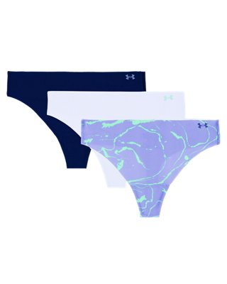 Women's UA Pure Stretch 3-Pack Printed No Show Thong | Under Armour