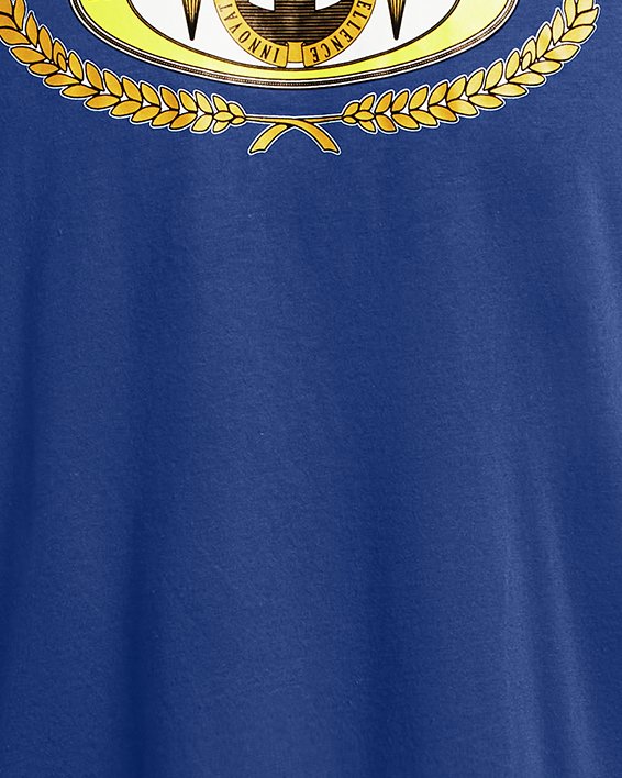 เสื้อแขนสั้น UA Collegiate Brand สำหรับผู้ชาย in Blue image number 2