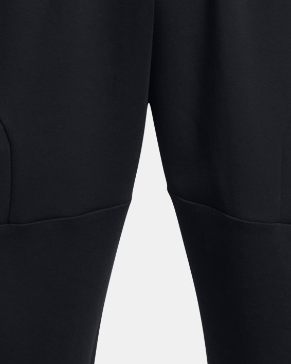 Pantaloni UA Unstoppable Fleece Baggy Crop da uomo, Black, pdpMainDesktop image number 4
