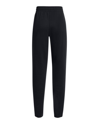 Pants UA Essential Fleece Puddle para mujer, Black, pdpMainDesktop image number 5