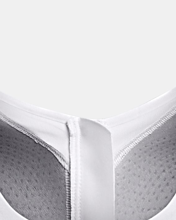 Brassière de sport zippée à maintien supérieur UA Infinity 2.0 pour femme, White, pdpMainDesktop image number 6