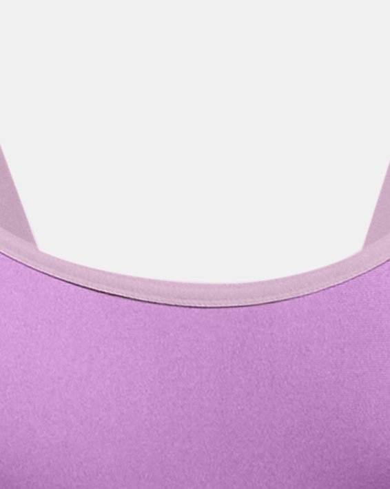 Brassière de sport UA Infinity 2.0 Mid pour femme, Purple, pdpMainDesktop image number 4