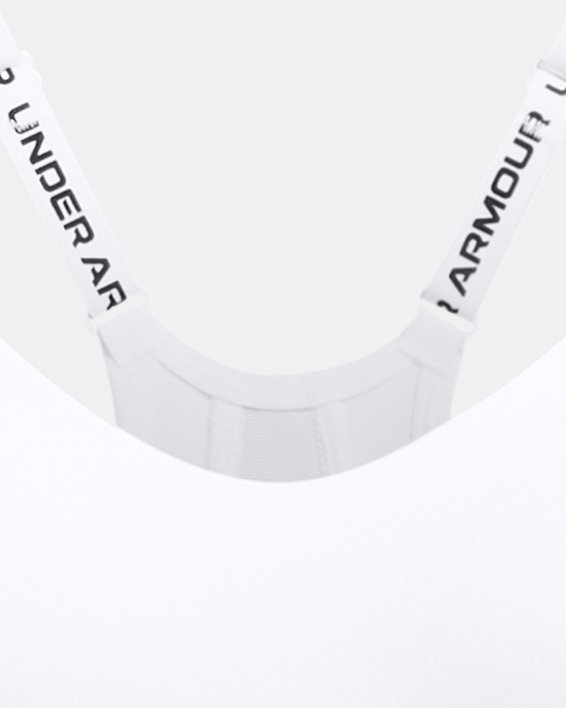 Bra deportivo de sujeción baja UA Infinity 2.0 para mujer, White, pdpMainDesktop image number 4